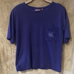 Jaclyn Smith Purple Short Sleeve Tee